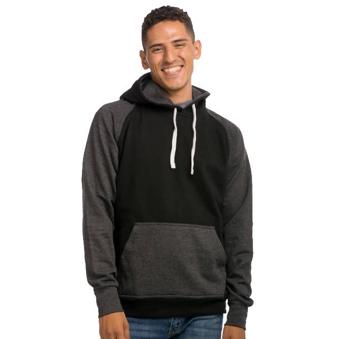 Sweat à capuche contrasté unisexe pour la vente par Today Tomorrow Apparel