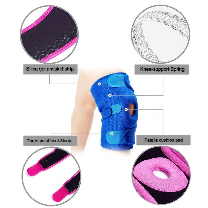 VIGOR - Wholesale Body Brace/Support - Adjustable Knee Brace Wraps Hinged Nylon Neoprene Stretch Pr15