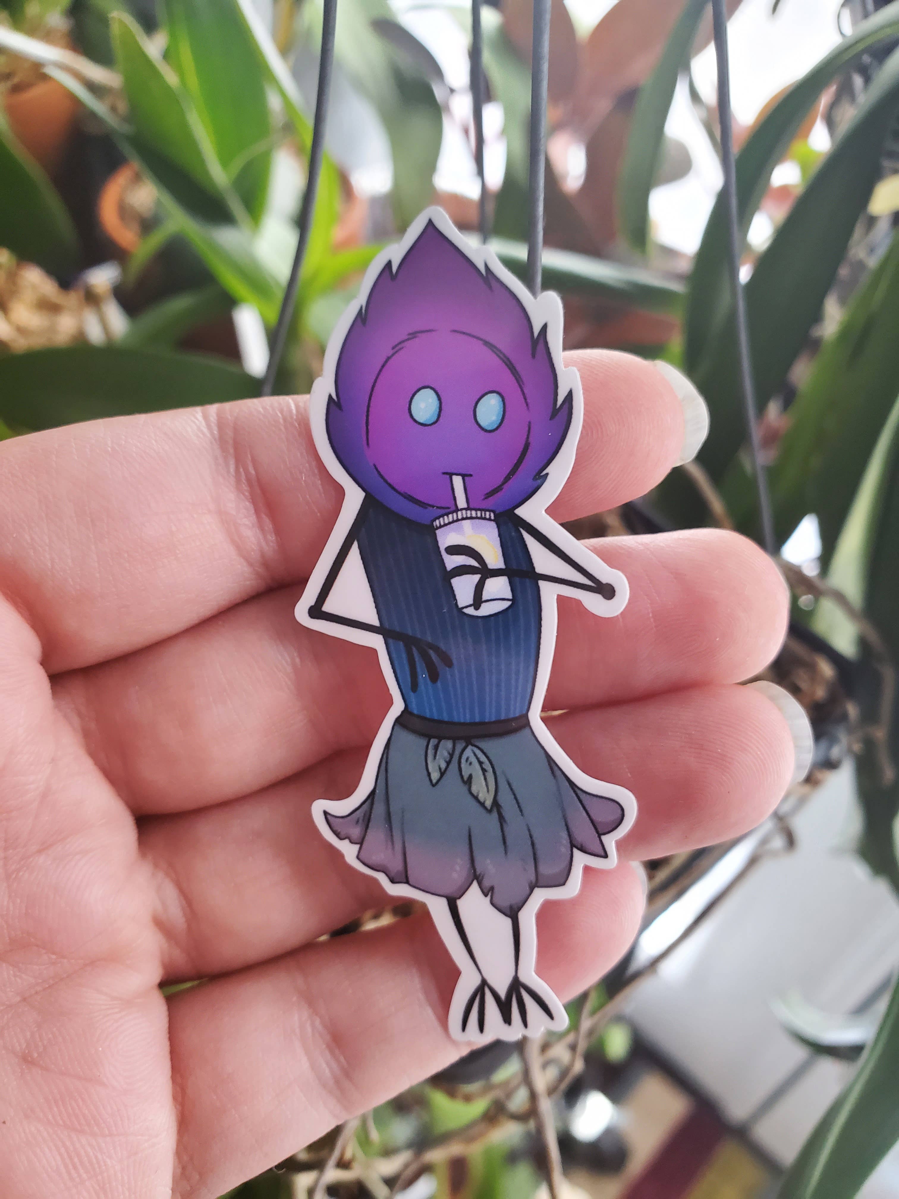 Salt Birch - Vendita all'ingrosso Adesivo - Adesivo «mostro con bevanda» di Flatwoods4