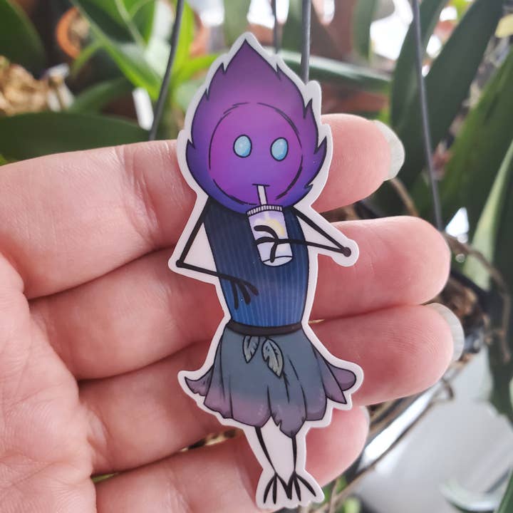 Salt Birch - Vendita all'ingrosso Adesivo - Adesivo «mostro con bevanda» di Flatwoods4