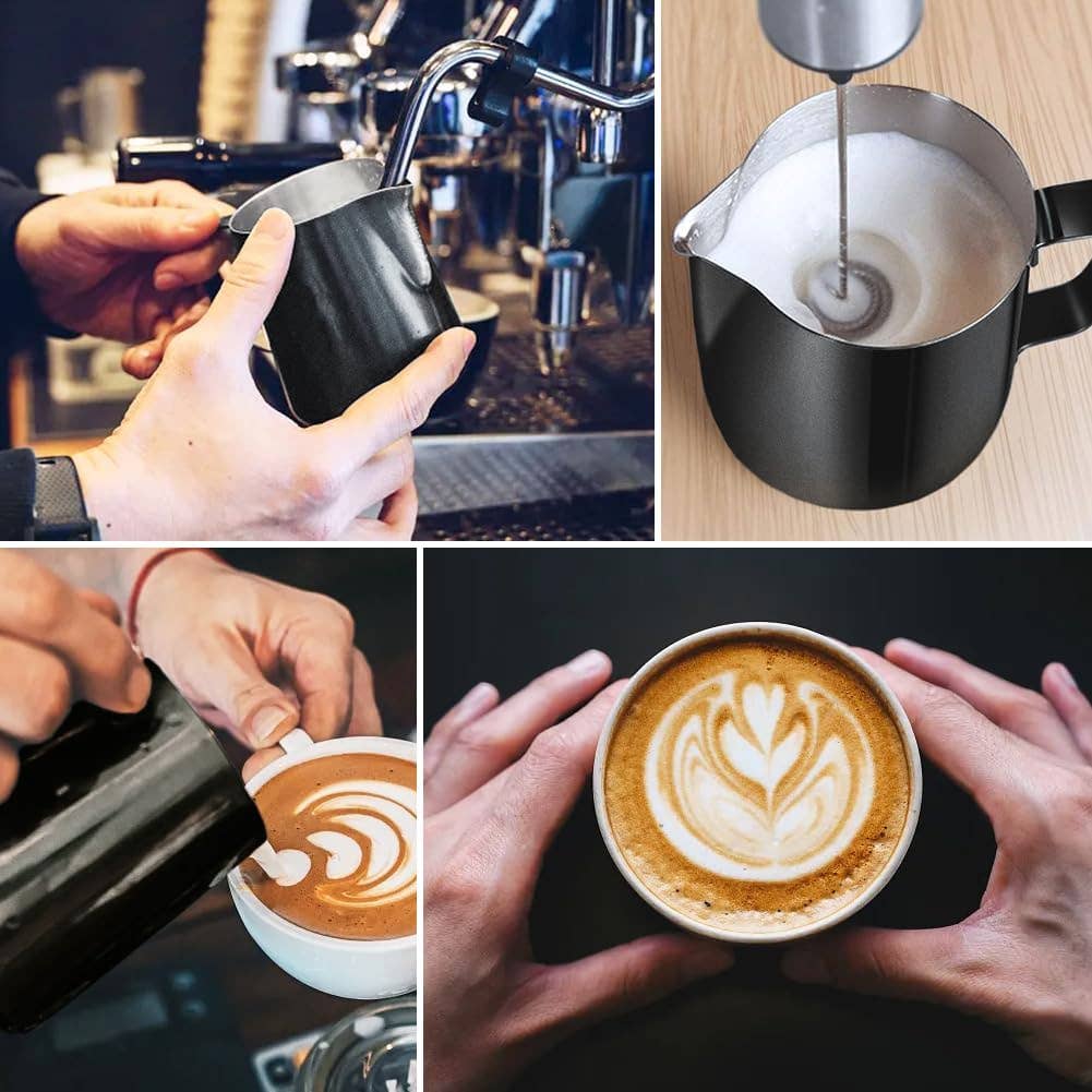 VIGOR - Vente Machines à café - Pichet à lait en acier inoxydable avec stylo pour latte art7