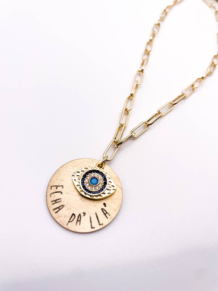 Colar Echa Pa'Lla Paperclip Link por atacado de Arroz Con Mango