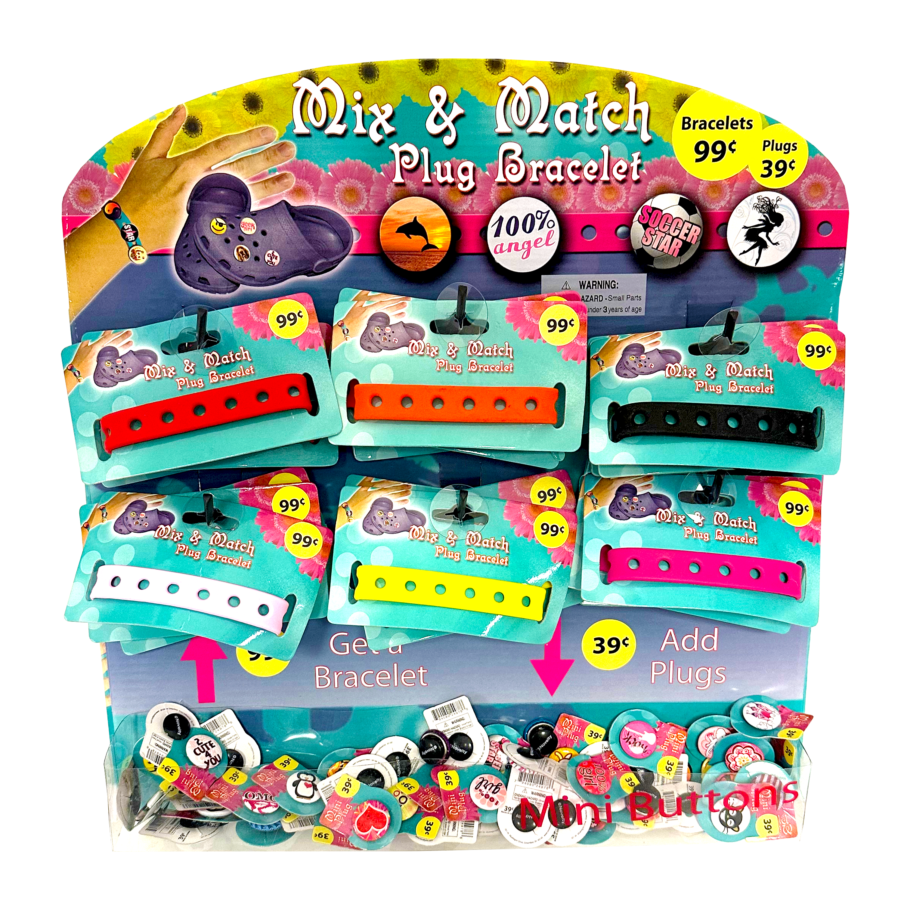 Wholesale Mix Match Charm Bracelet- 156 Pieces Per Retail Ready