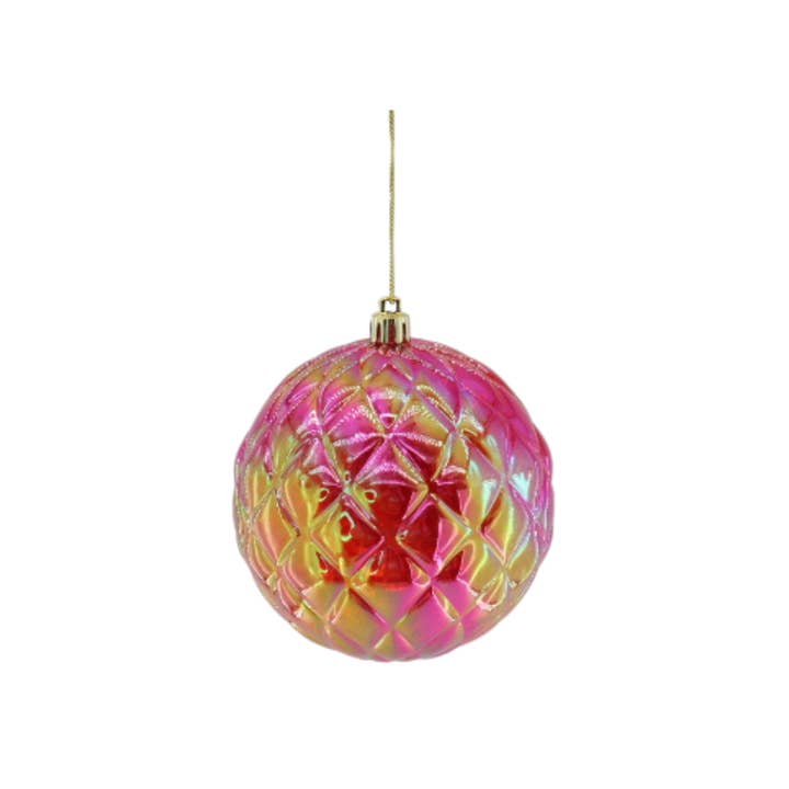 Ornament - Kerstbal - Plastic - Rood - 20x20cm voor wholesale door Housevitamin bv