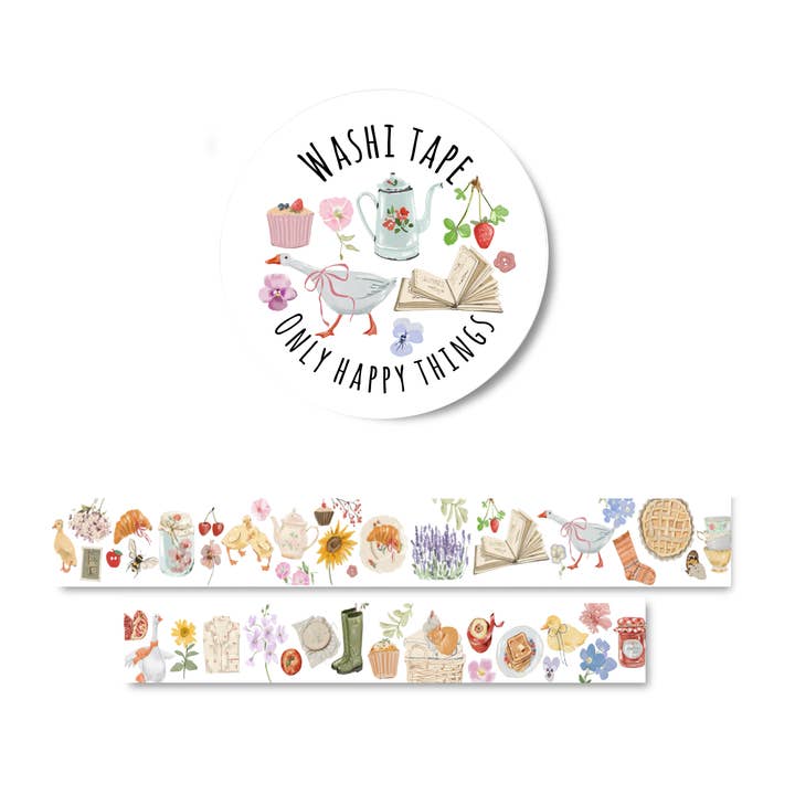 Nastro washi cottagecore per la vendita all'ingrosso da parte di Only Happy Things Stationery