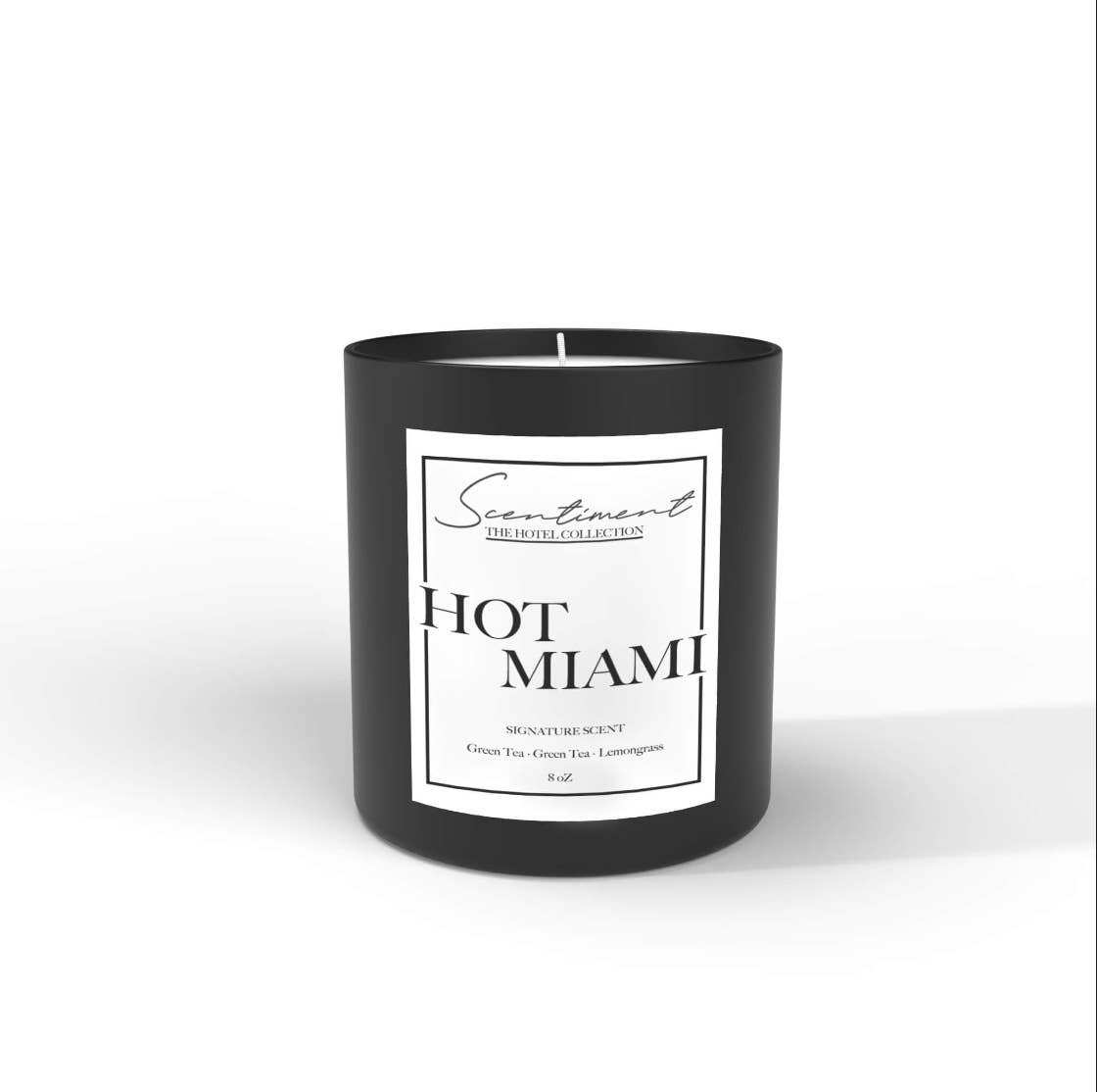 Scentiment - Wholesale Jar/Filled Candle - Hot Miami Candle