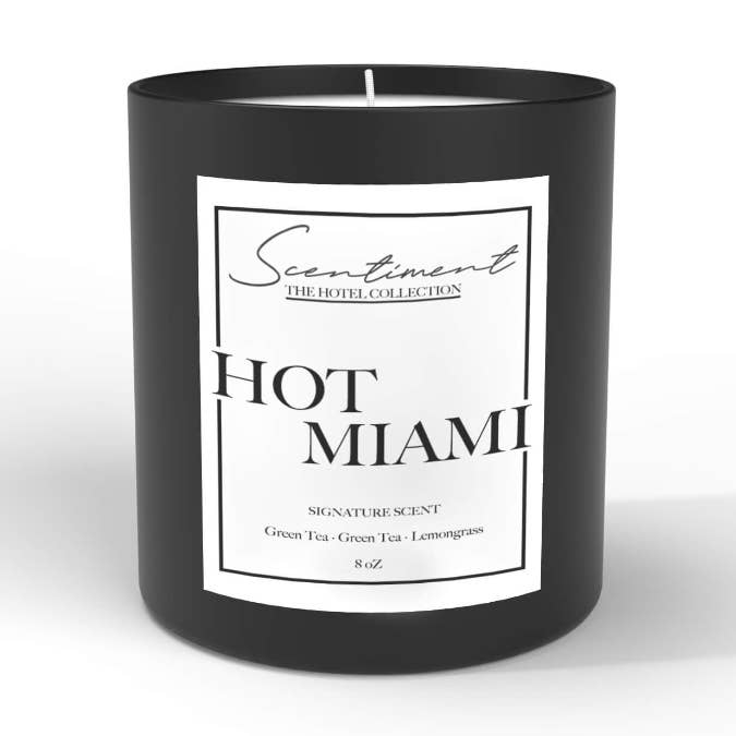Scentiment - Wholesale Jar/Filled Candle - Hot Miami Candle0
