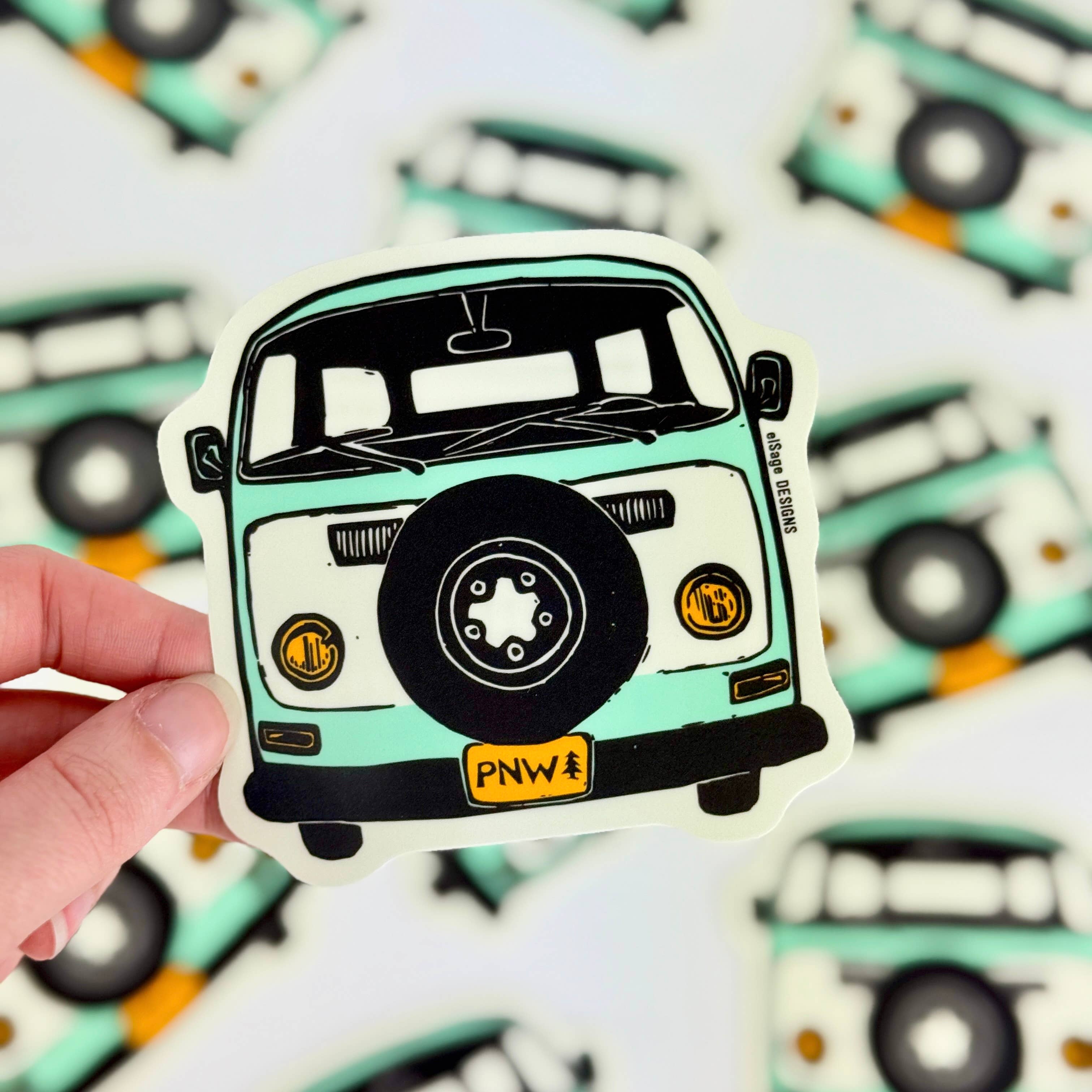 elSage Designs - Wholesale Sticker - Van Sticker1