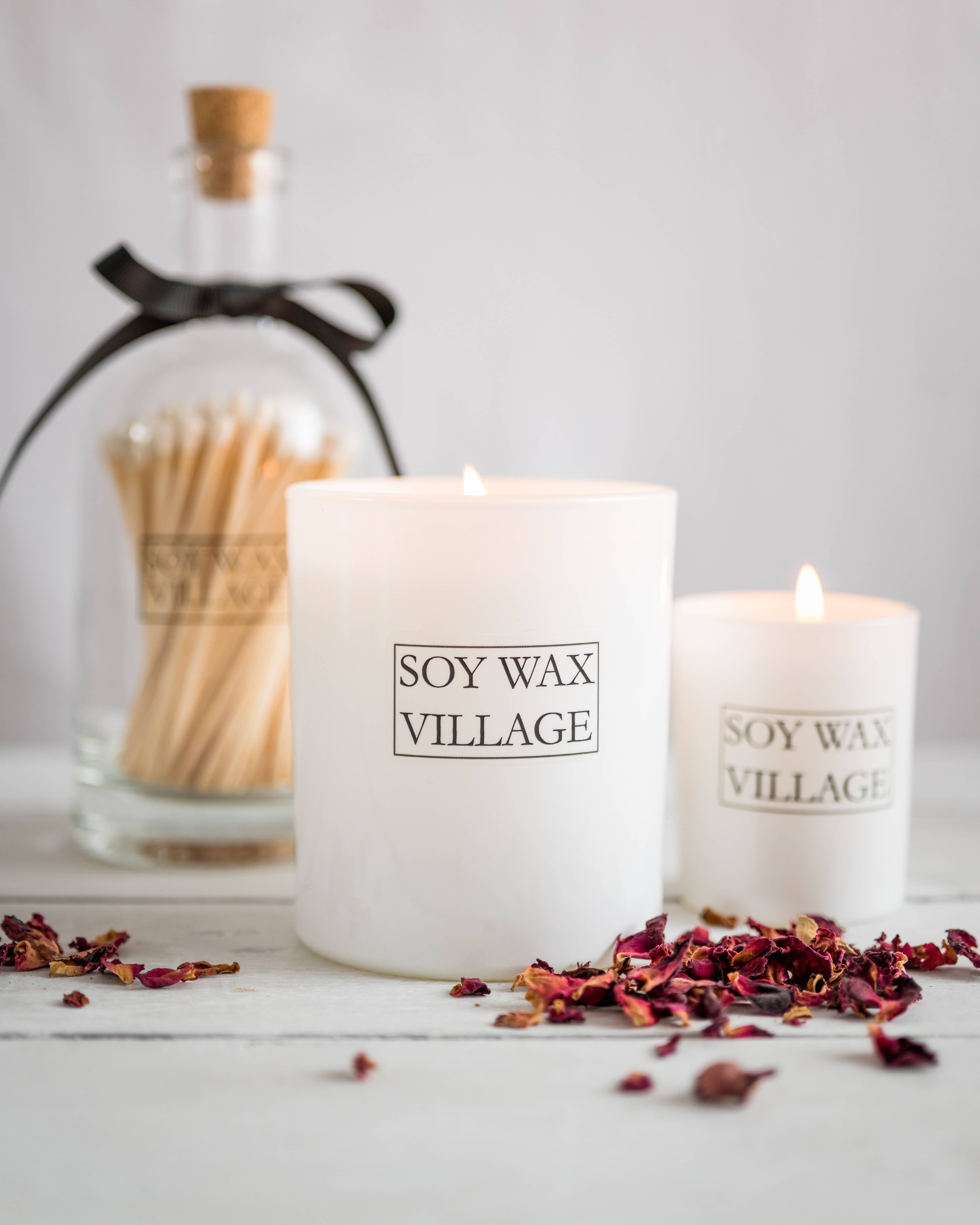 Soy Wax Village – wholesale Jar/filled candle – White Label Candle - Matte Black5