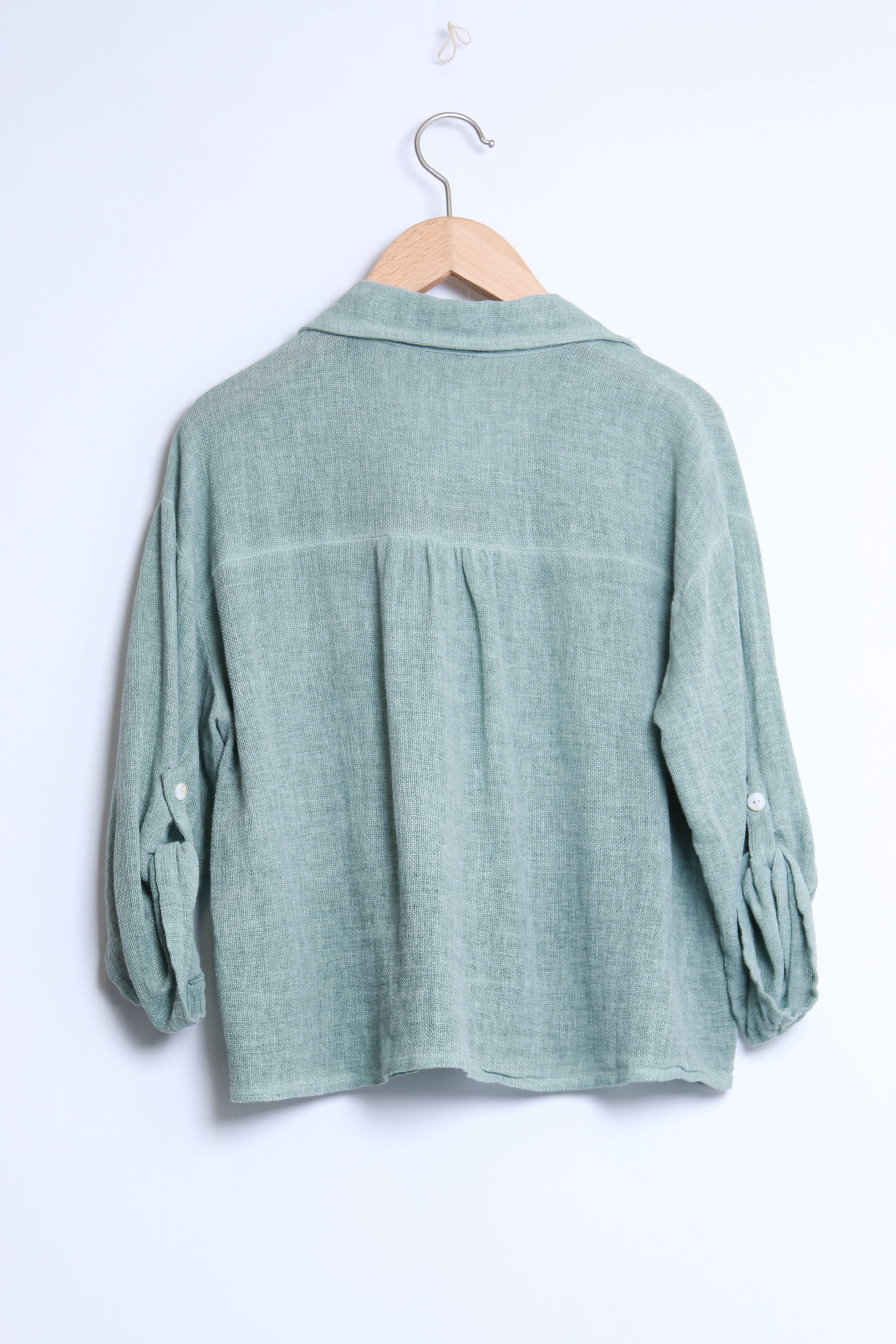 Shyloh - Wholesale Button Down Shirt - Women's - Linen cotton top 1578217