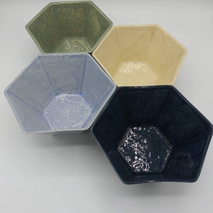 From Donna's Hands - Wholesale Bowl - Hexagon Bowls - ceramic