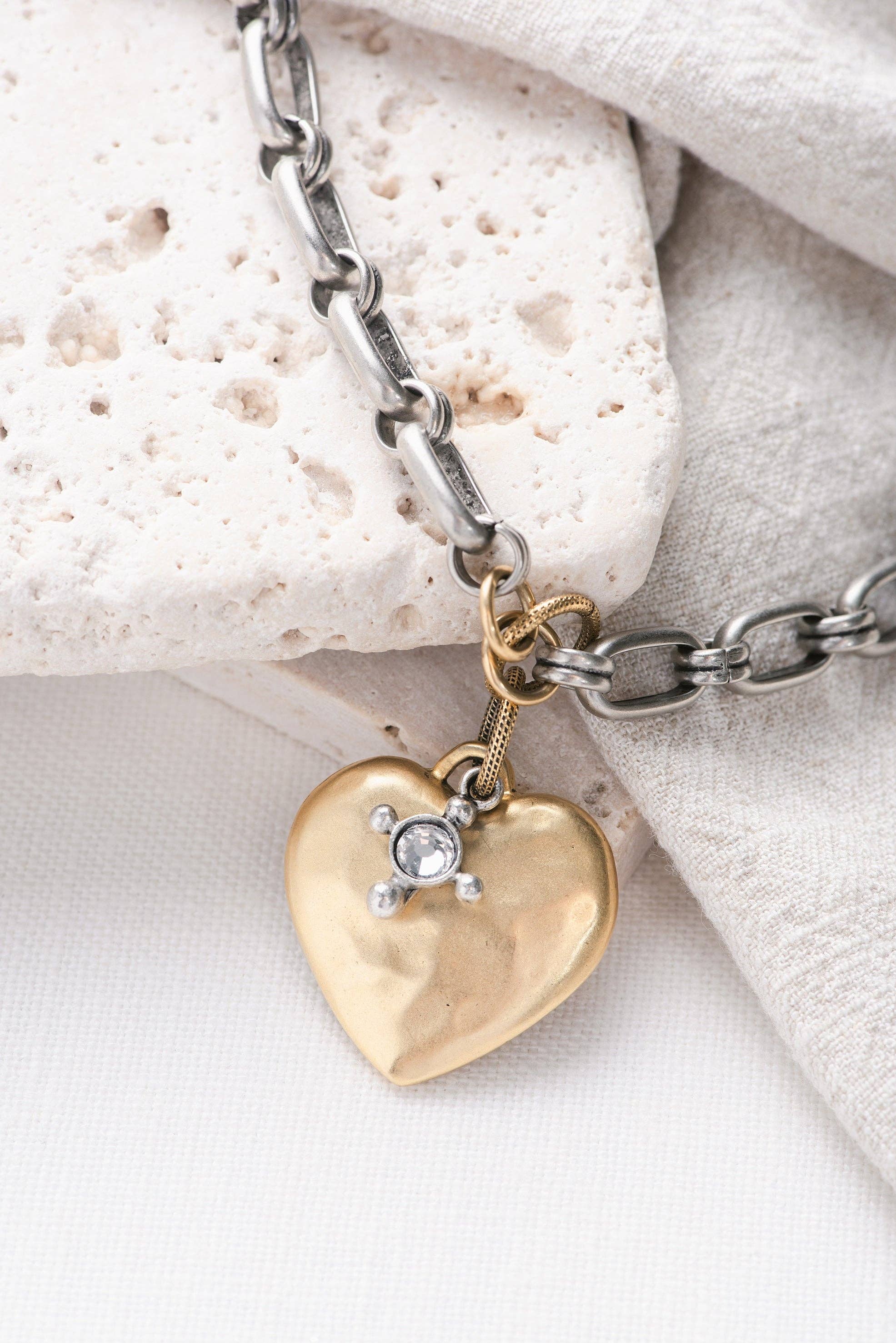 Grace Girl Beads - Wholesale Pendant/Charm Necklace - Heart of Gold Necklace1