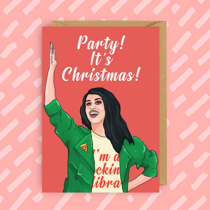 RuPaul's Drag Race Adore Delano Weihnachtskarte |Drag Queen für den Großhandel von The Queer Store