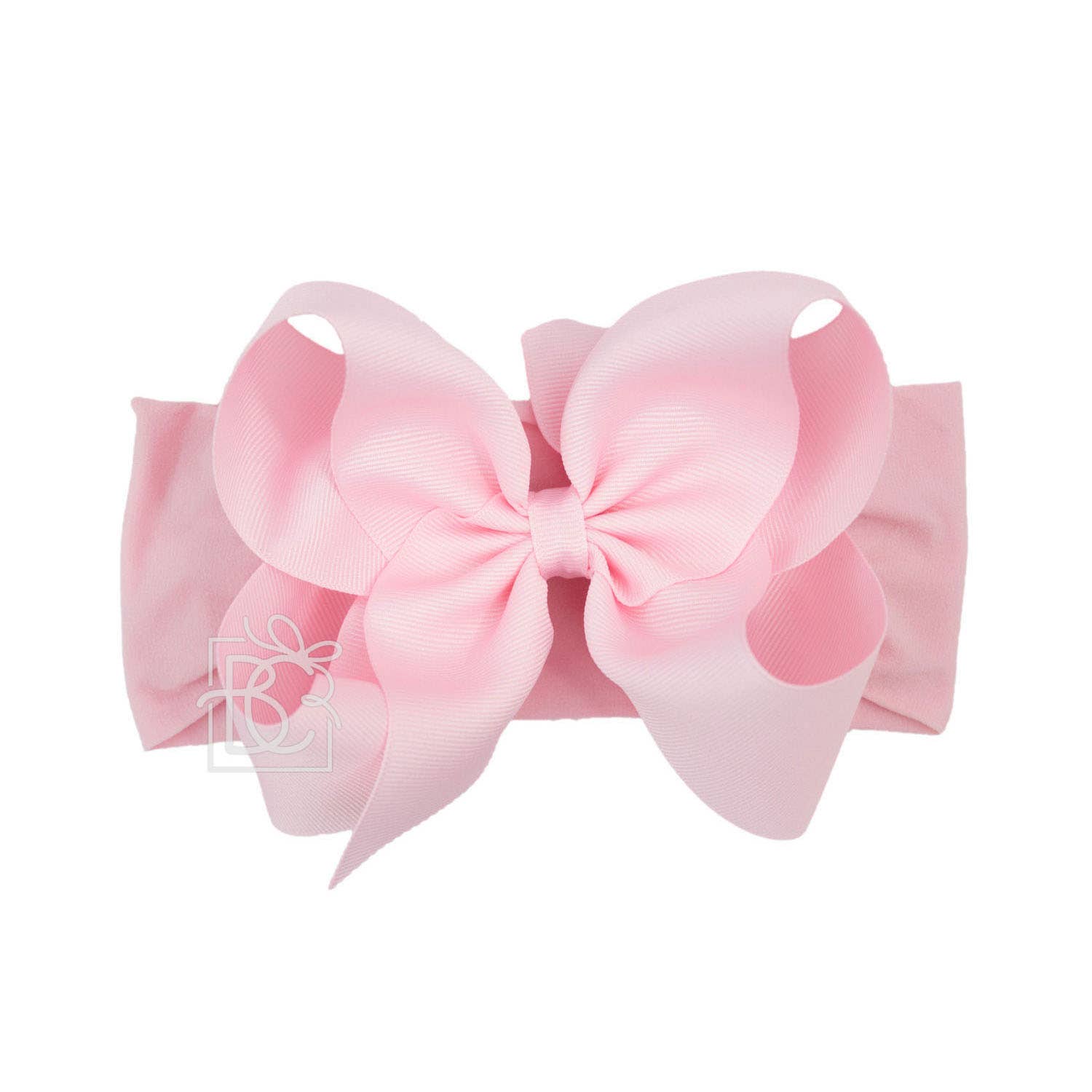 Beyond Creations, LLC - Wholesale Fashion Headband - Kids - WIDE PANTYHOSE HEADBAND W/CLASSIC GROSGRAIN BOW31