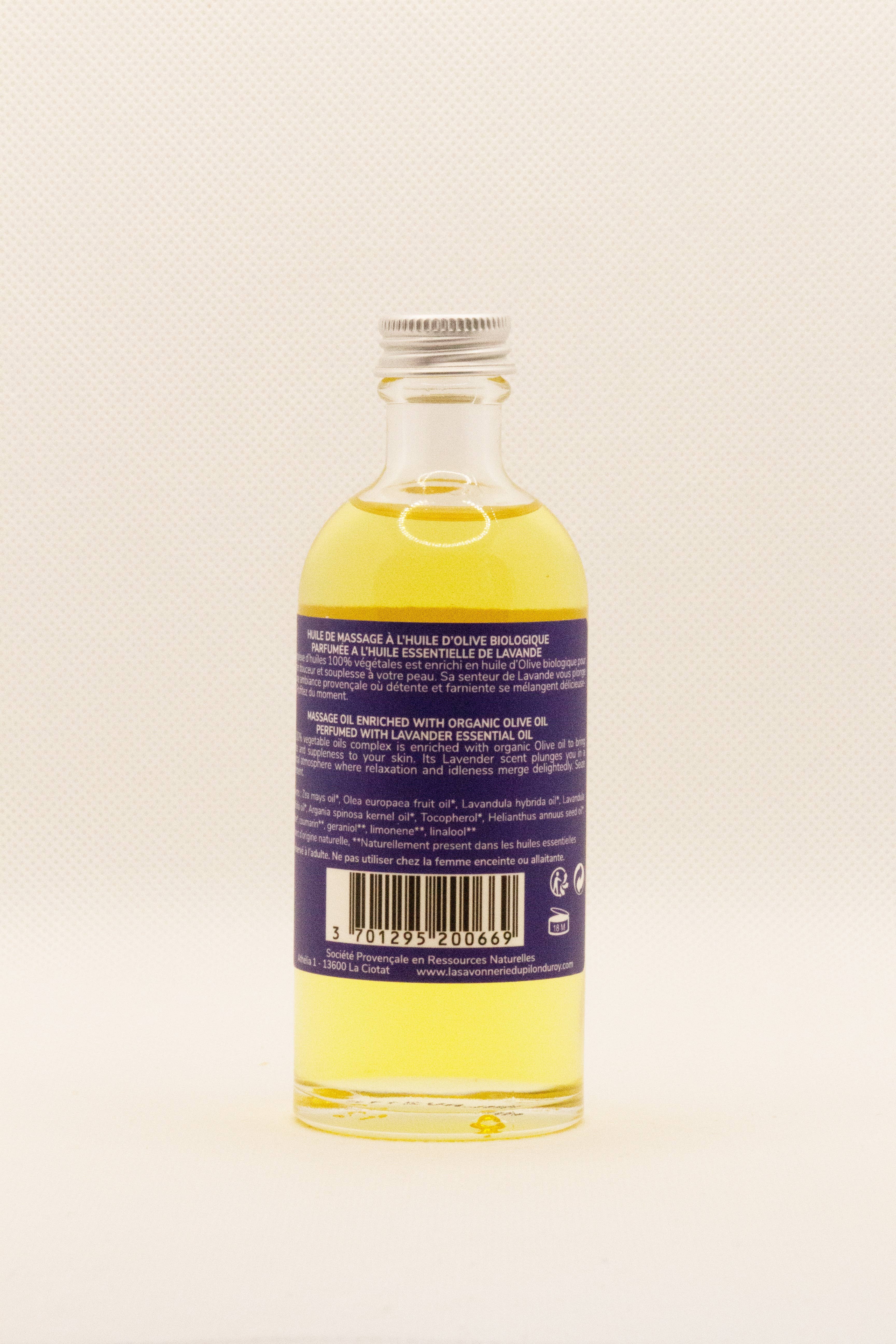 La Savonnerie du Pilon du Roy - Wholesale Massage Oil/Gel - Relaxing Lavender Massage Oil 100ml2