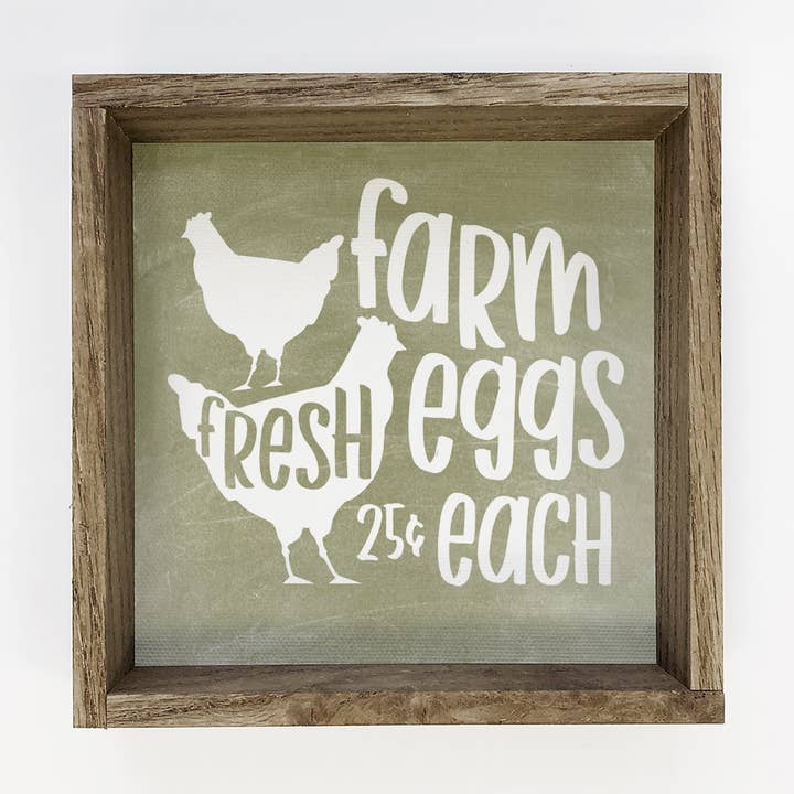 Hangout Home - Wholesale Sign - Farmhouse Sign- Farm Fresh Eggs- 25 Cents Each-kitchen sign0