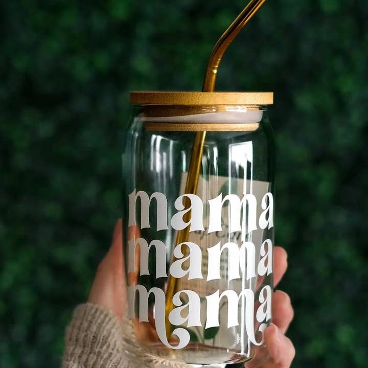 Salty Spouse Glassware - Wholesale Drinking Glass/Cup - Mama Beer Can Style Glass4