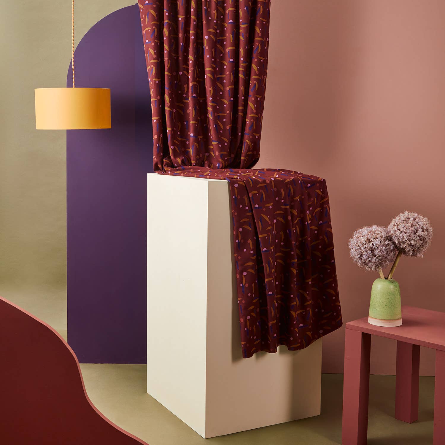 Atelier Brunette - Fabrics & Sewing Patterns Shop - Wholesale Fabric - "Java Rust" fabric1