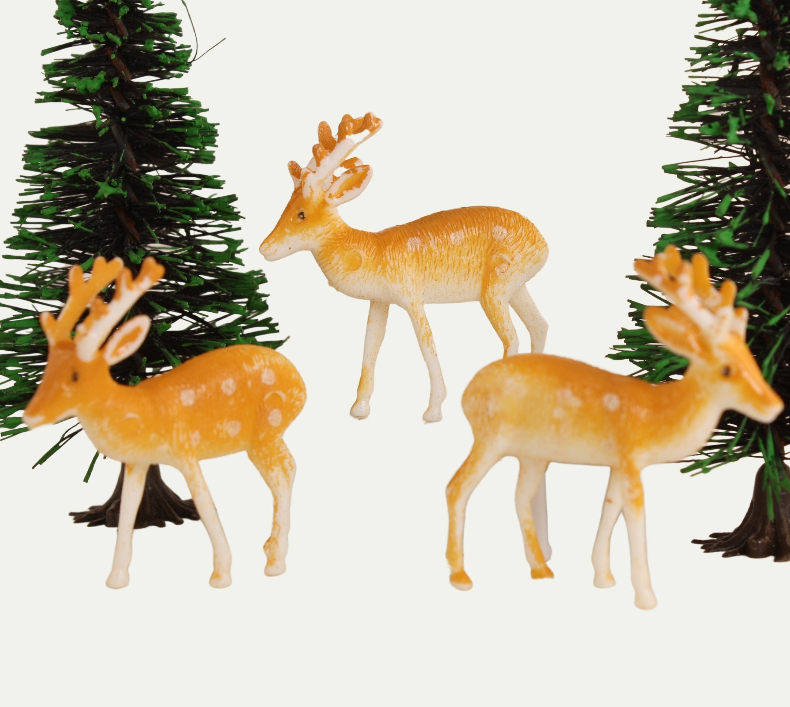 Meyer Imports - Wholesale Decorative Figurine - Deer - Retro Reindeer - Buckskin - 1.5" - 4pcs - 204-88307
