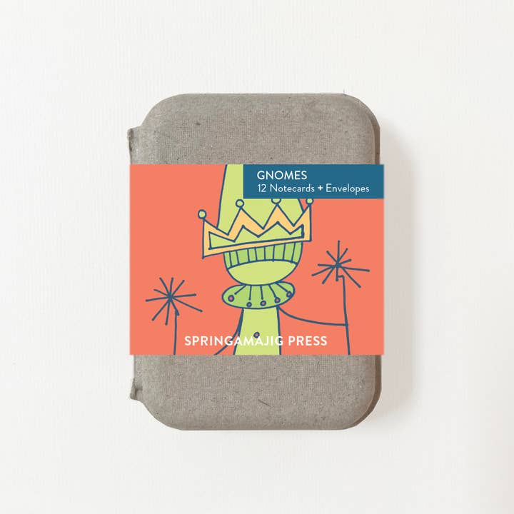 Kabouters Mini Notecard-set voor wholesale door Springamajig Press