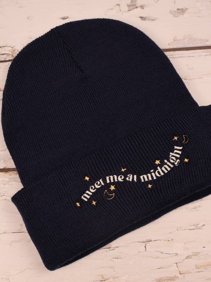 Meet Me at Midnight Beanie for wholesale by Hat & Rabbit