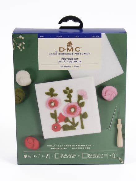 Kit de feutre DMC "Rose trémière" pour la vente par DMC