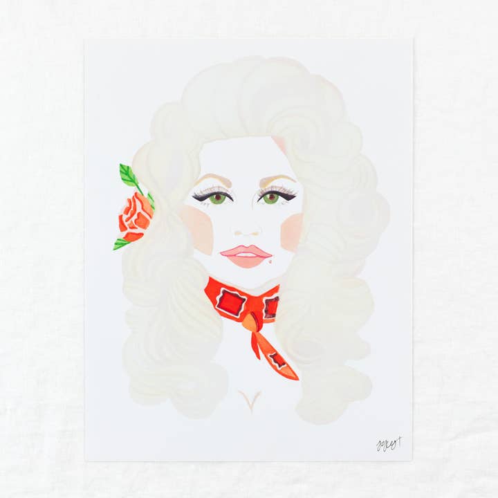 Dolly Parton Prints for wholesale by Slow As Folk