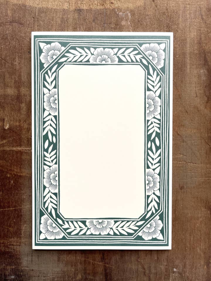 Bloco de Notas de Borda Verde por atacado de Katharine Watson