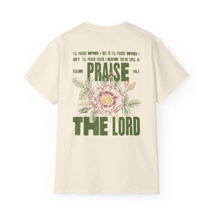VILNO Apparel - Wholesale Screen Printed T-Shirt - Unisex - Praise the Lord | Unisex Christian 100% Cotton T-Shirt (V1)1