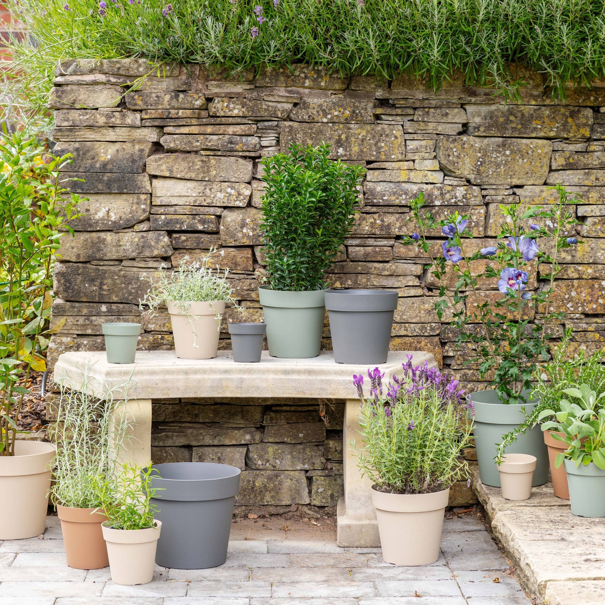 Ivyline International – Vaso de plantas por atacado – Floreira de Paisagem em Plástico Reciclado para Exterior36