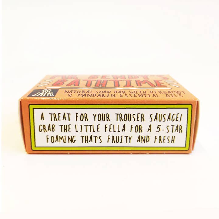 Go La La - Wholesale Bar Soap - Mr Bendy's Bathtime Soap Mandarin & Bergamot Funny Gift