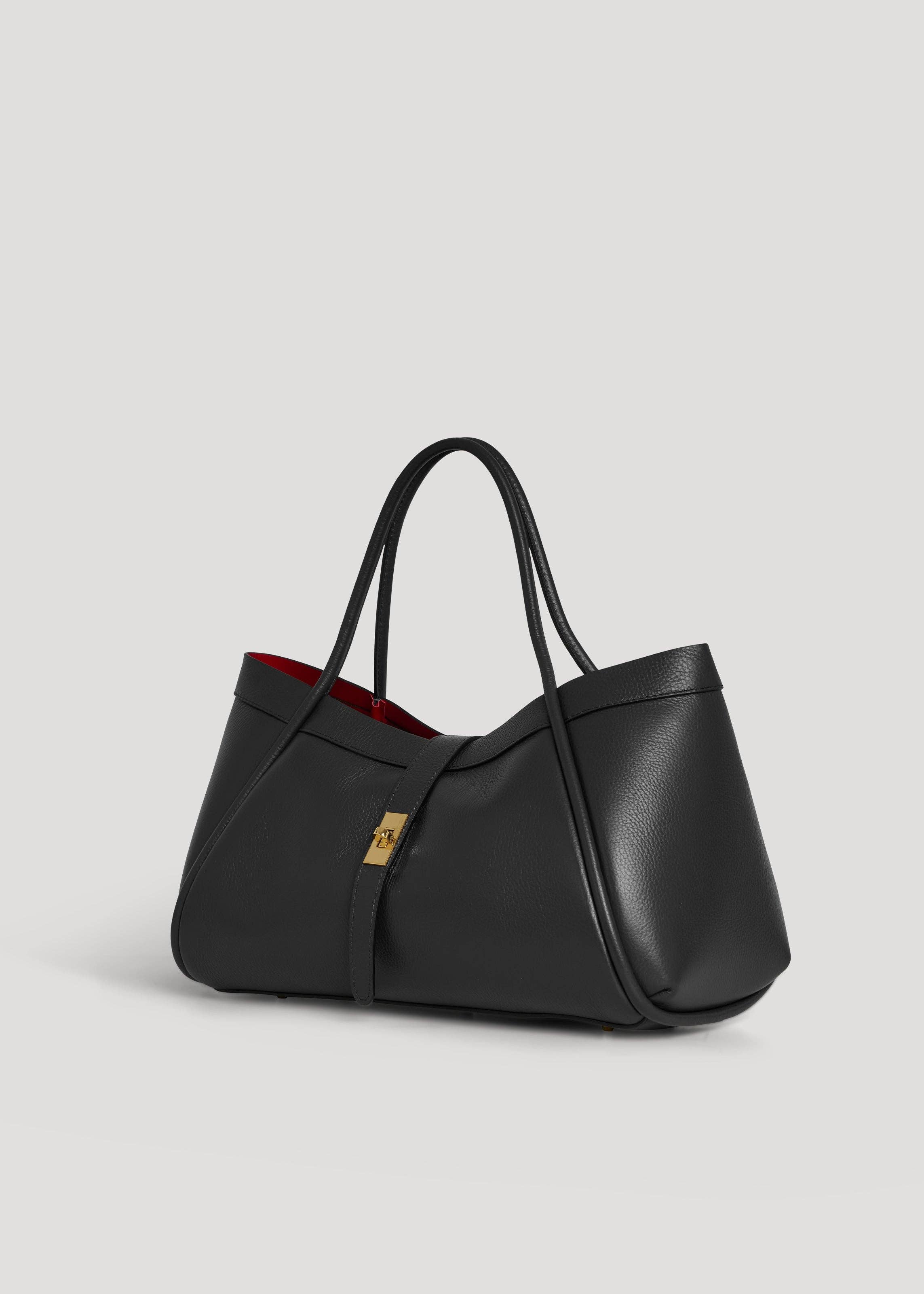 Voemièn - Wholesale Top Handle Bag - Women's - Mayfair Bag in Black Togo Leather1