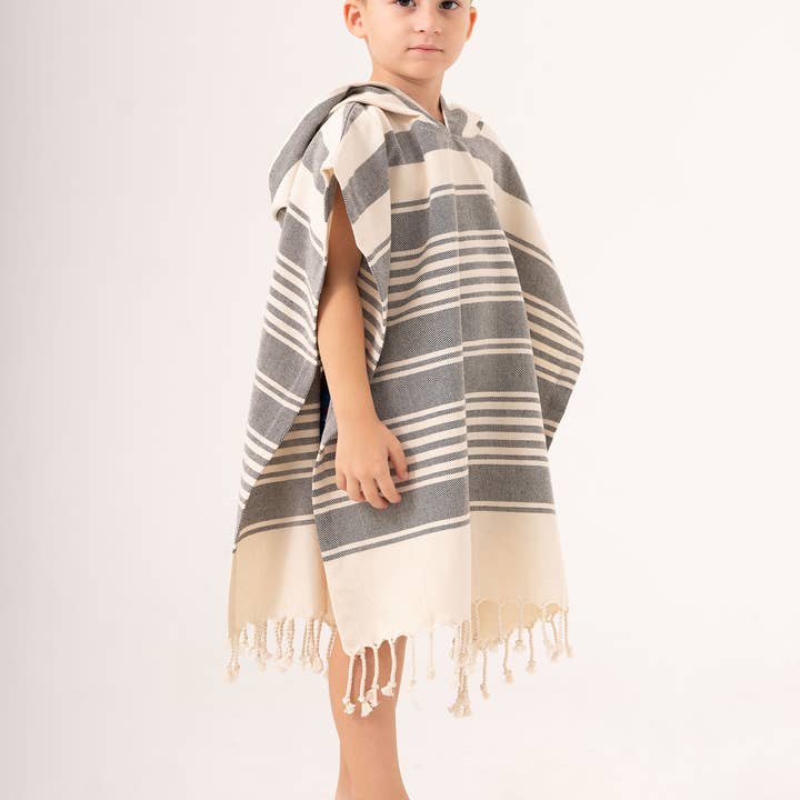 Kikoya - Wholesale Poncho Towel - Kids & Baby - Kid Hooded Poncho Surf Changing Swimming Beach Towel Toddler5
