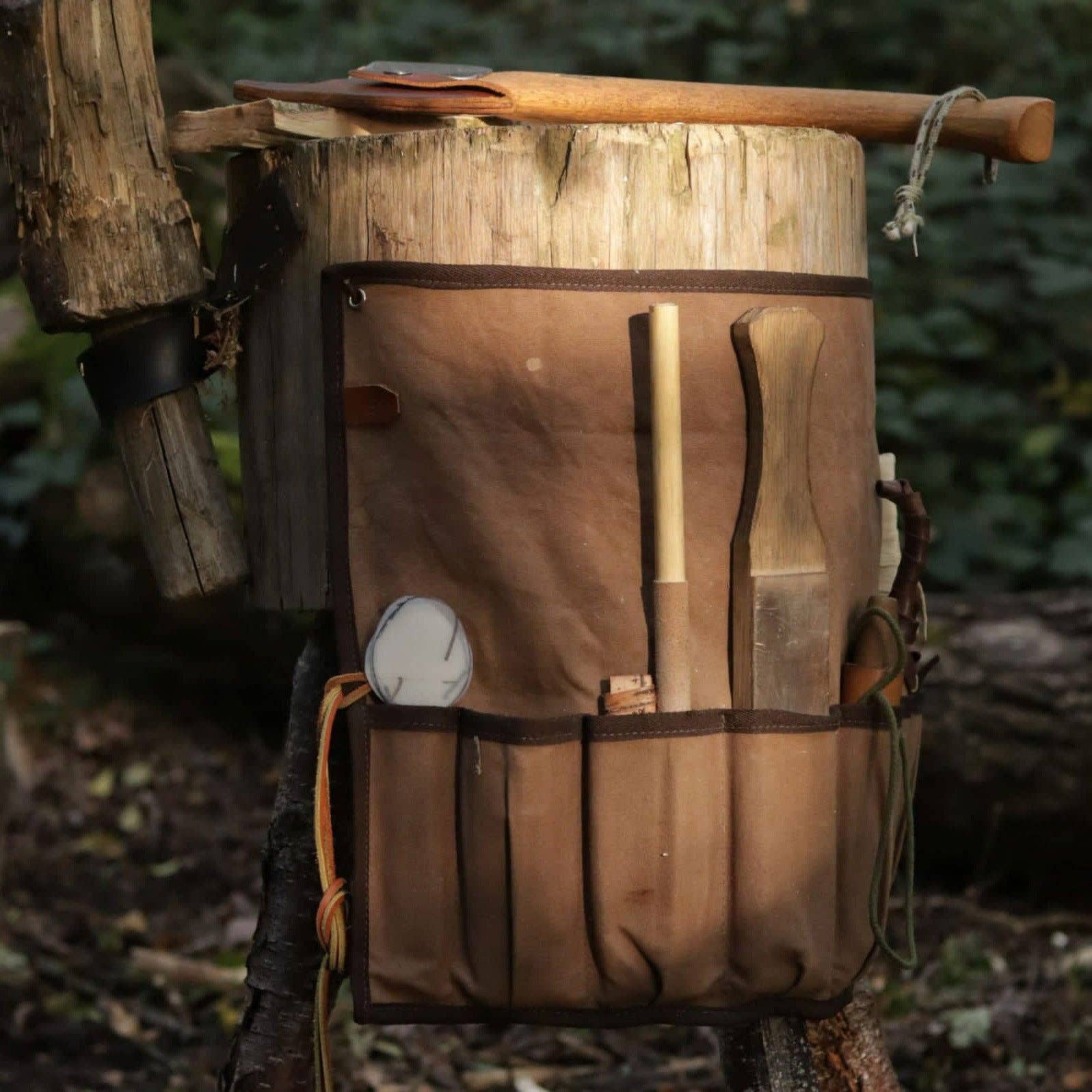 Journeyman Handcraft - Wholesale Pouch - Unisex - Canvas Tool Roll for Carving12