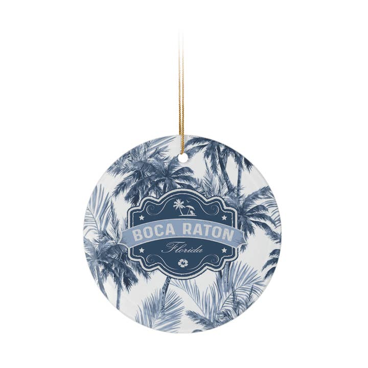 Custom Retro Palms Glass Ornaments Collection for wholesale by Matrix