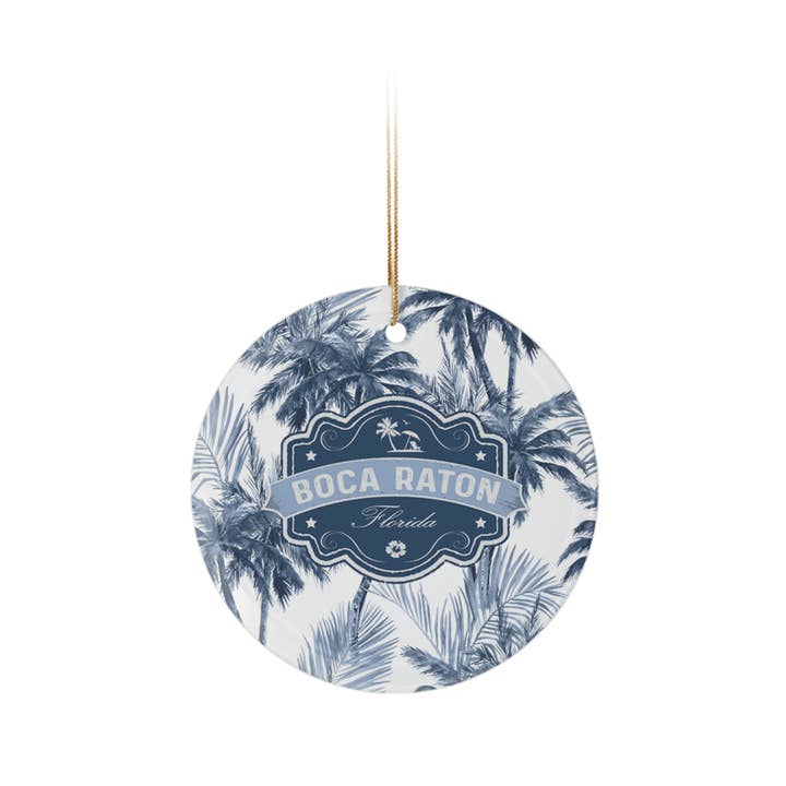 Custom Retro Palms Glass Ornaments Collection for wholesale by Matrix