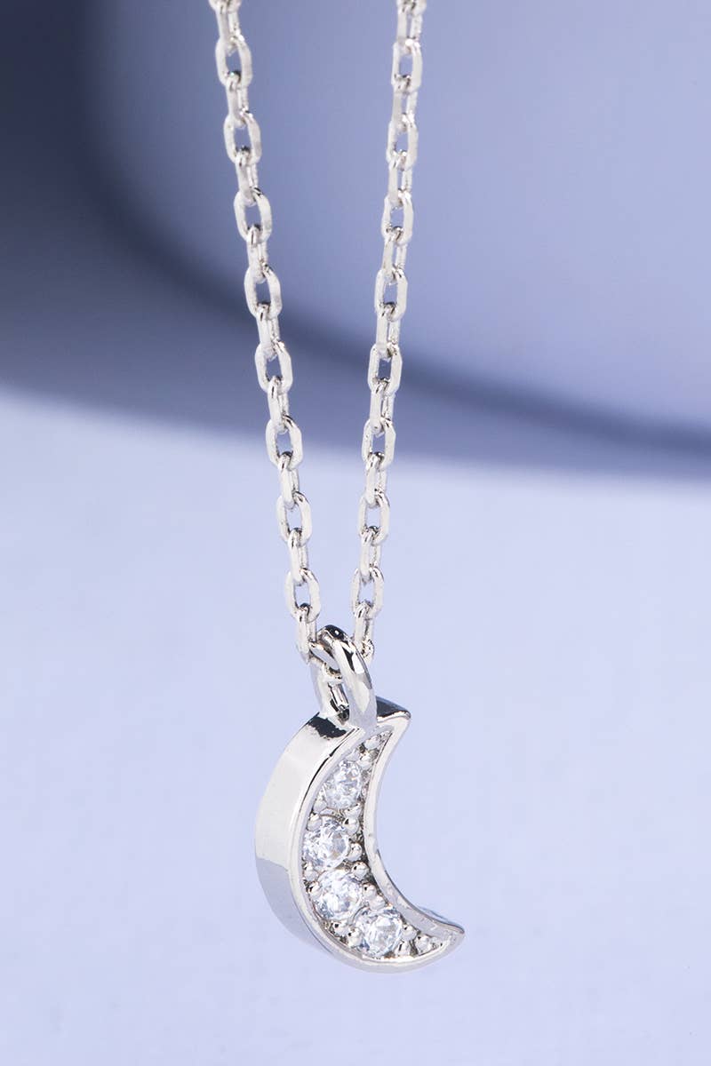 Urbanista – wholesale Hänge-/berlockhalsband – Pave Crystal med mässingsmånhalsband1