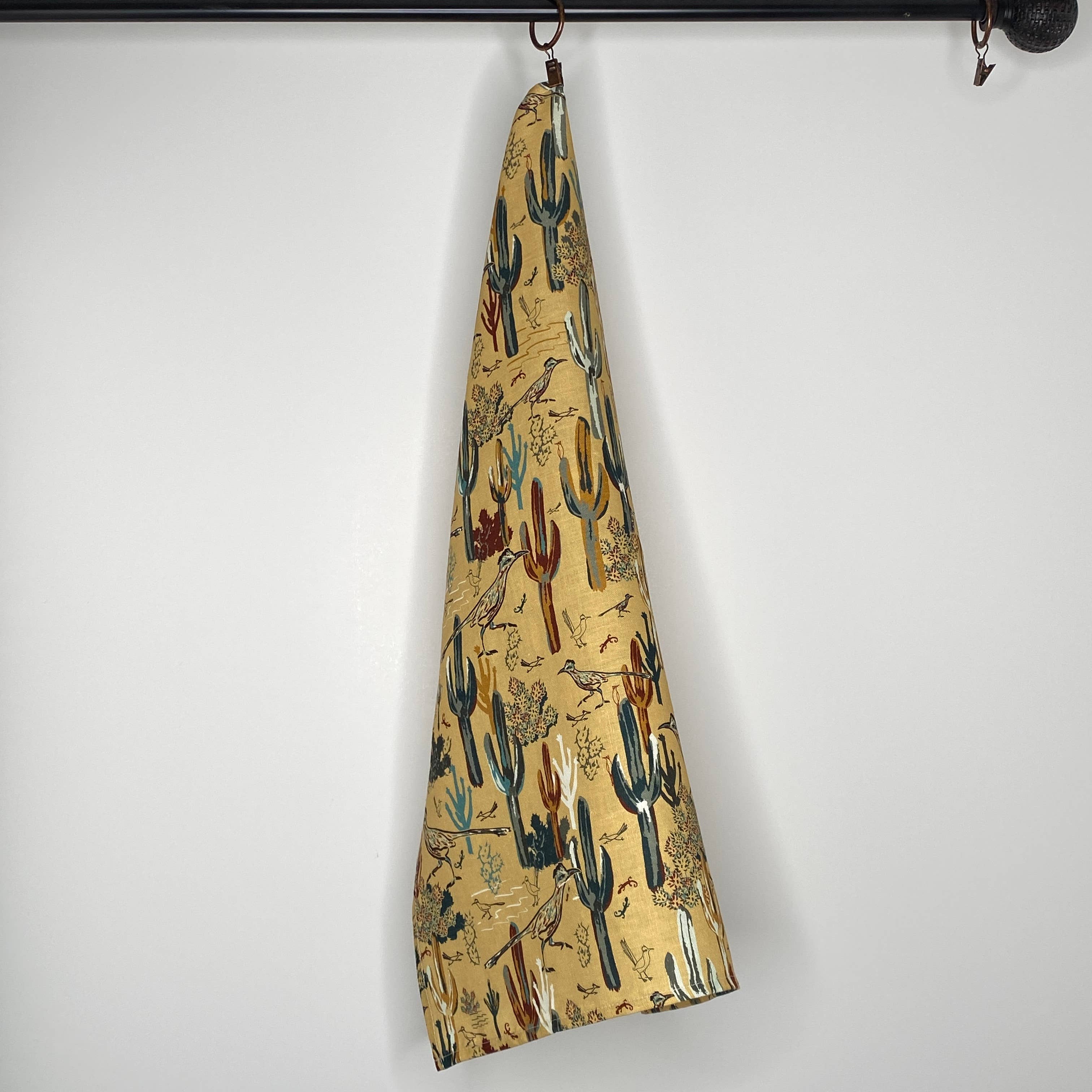 Cher the Fire - Wholesale Tea Towel - Linen Tea Towel, Roadrunner's Quest - Southwest8