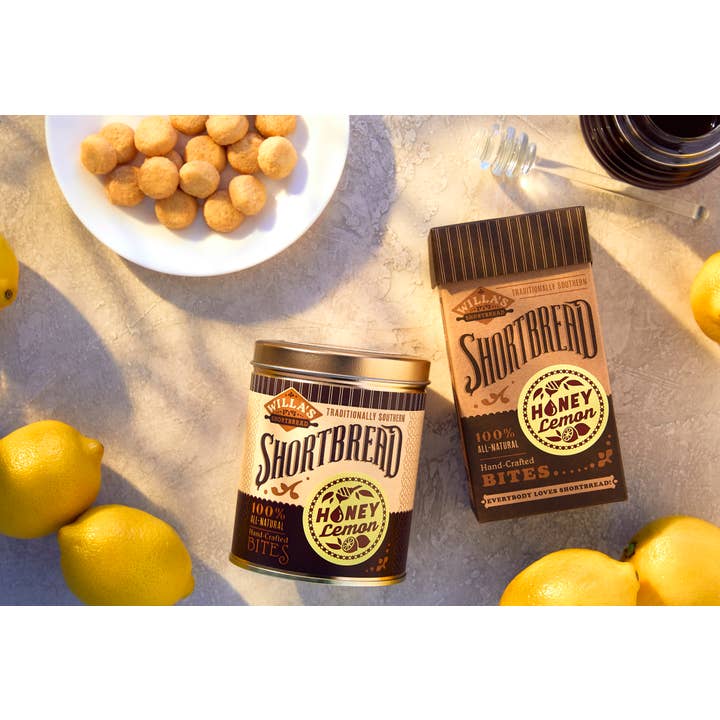 Willa's Shortbread - Wholesale Cookie - Honey Lemon Shortbread - Fliptop Kraft Box2