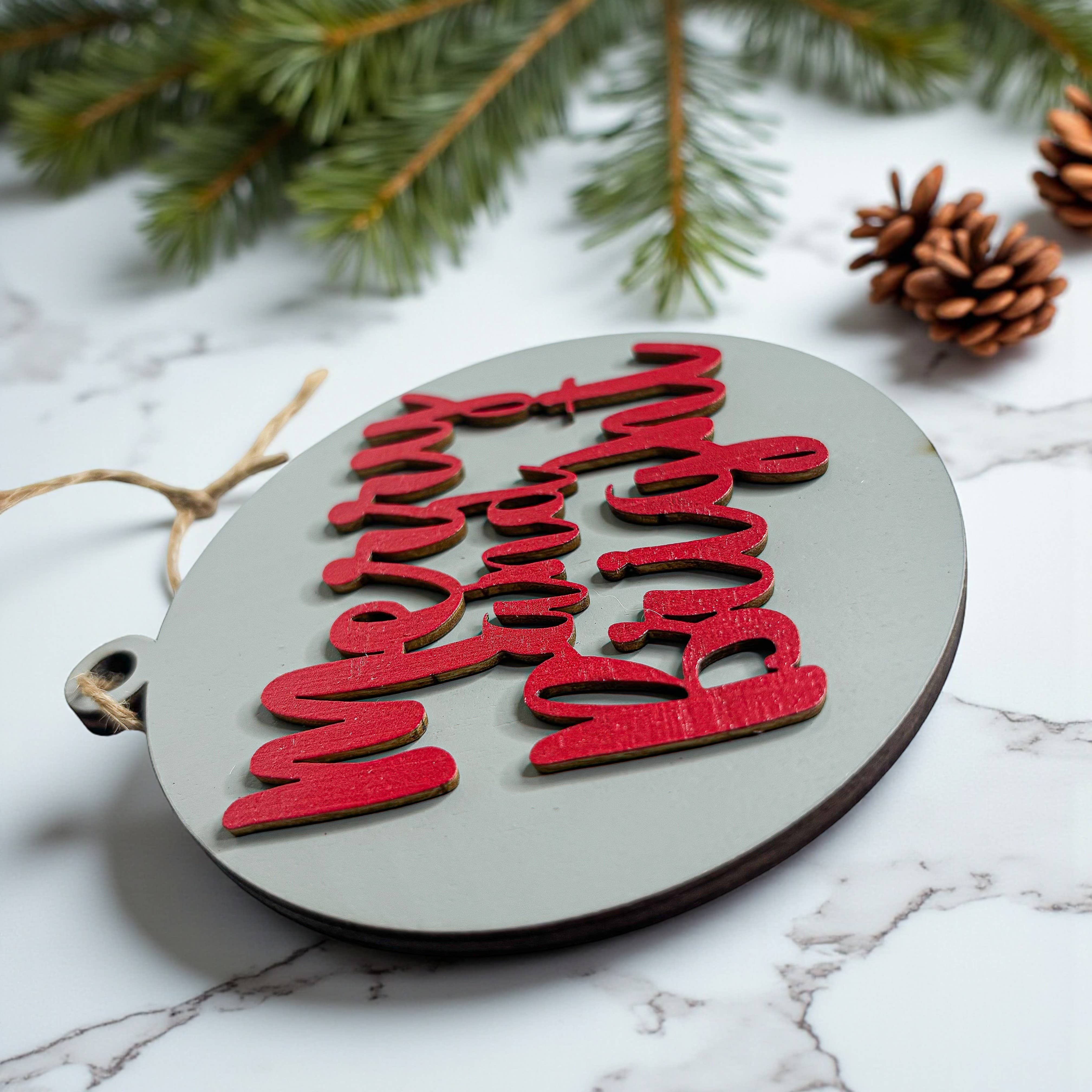 Gia Roma - Wholesale Ornament - Hanging Christmas Decor + Handmade Wooden Ornament Funny179