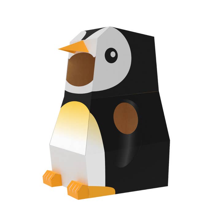 Paper Pops - Wholesale DIY craft kit – Child - 3D Cardboard Penguin Costume Kit - Gus the Penguin