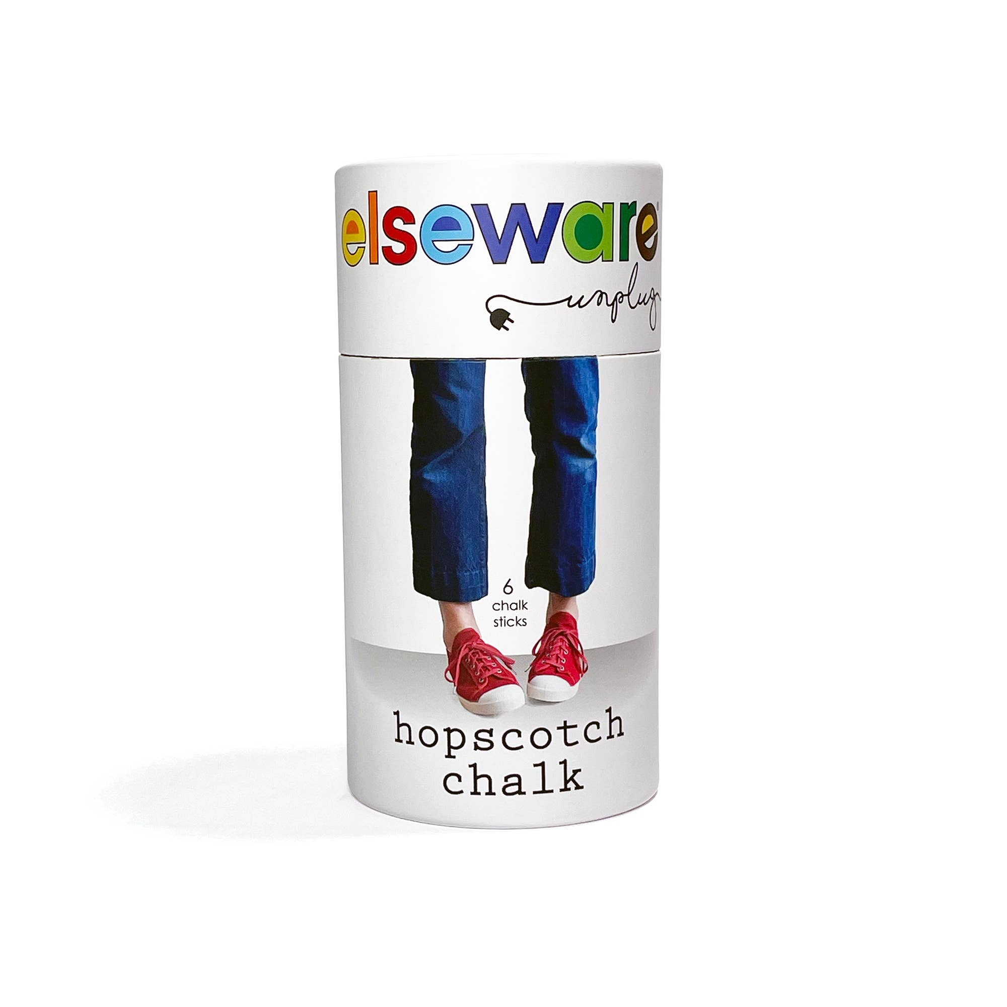 elseware unplug / eco-kids - Wholesale Chalk - Hopscotch Chalk - Talc-Free - 6 Natural & Non-Toxic Colors3
