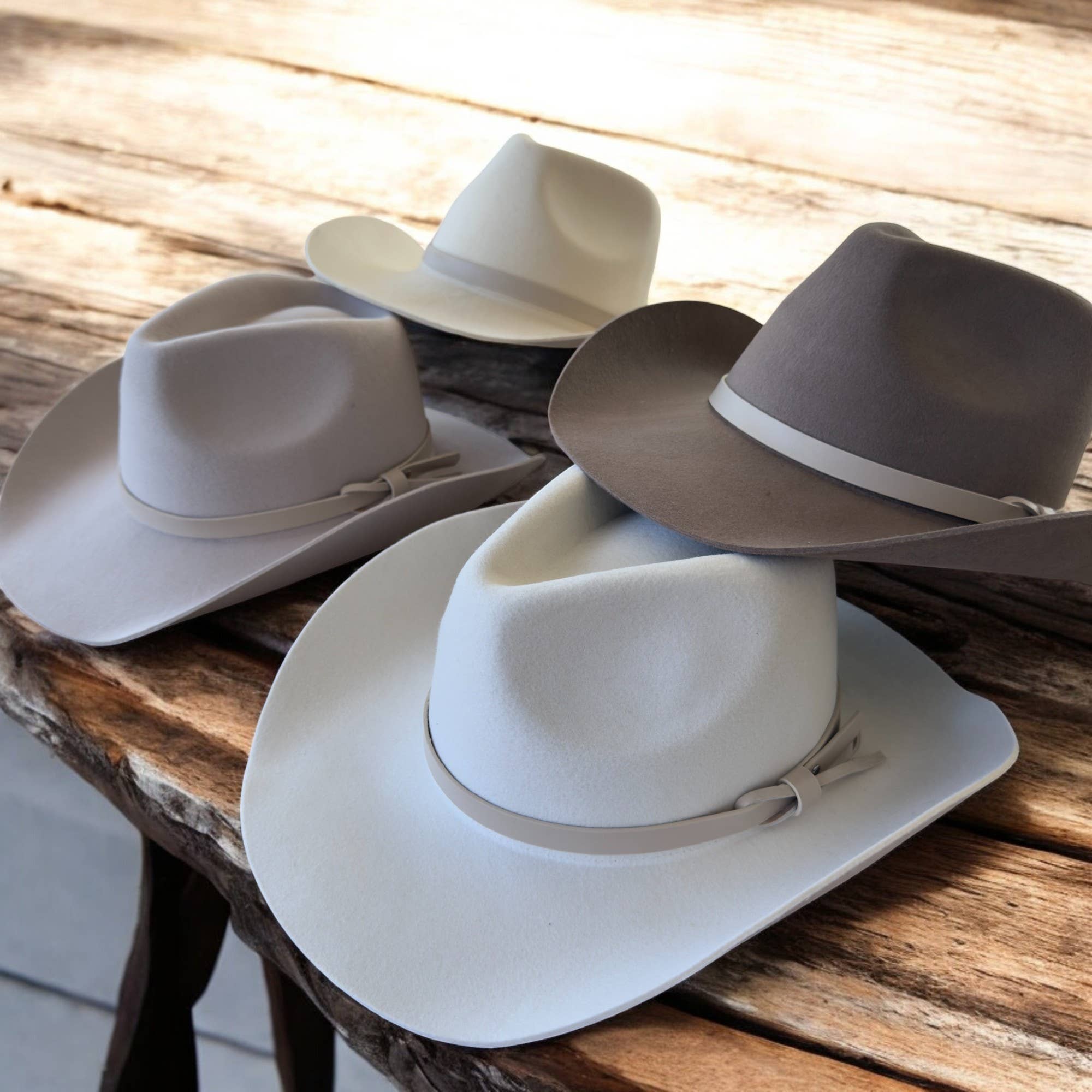 Bella Betty - Vente Chapeau de cowboy – femme - Chapeau de cowboy en laine australienne de qualité supérieure avec bande en cuir13