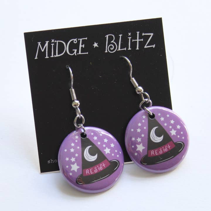 Witches Resist Earrings for wholesale by Midge Blitz