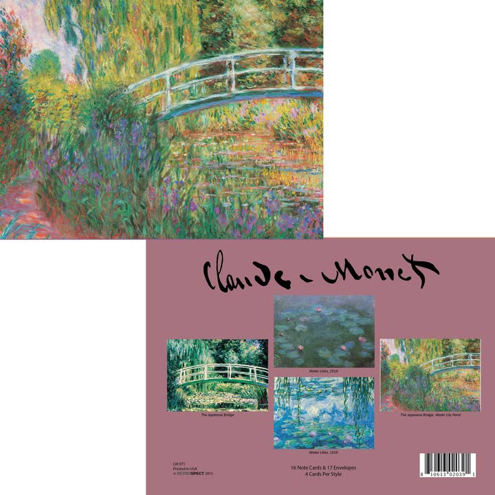 Claude Monet Notecard - Boxed Set for wholesale by The Retrospect Group Collection