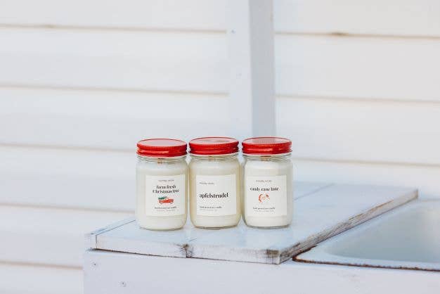 Woodsy Wicks - Vendita all'ingrosso Candela in vasetto - Candela natalizia Farmhouse 100% cera di soia, stoppino in legno o cotone8