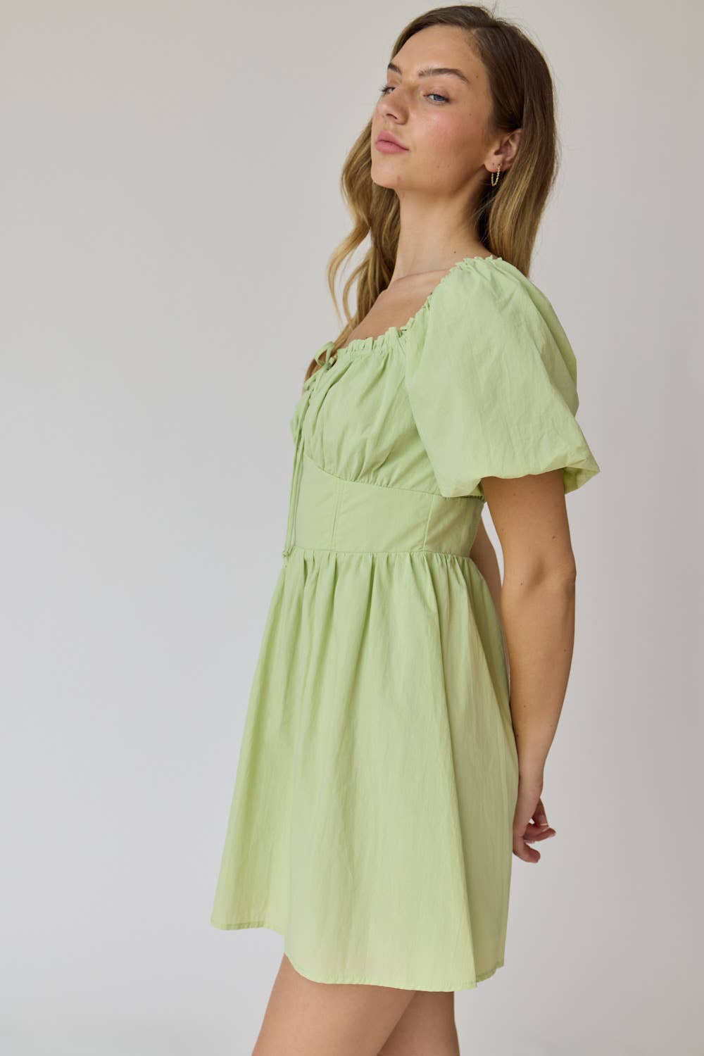 Papermoon - Wholesale Dress - Women's - PD17270-1 - Camila Puff Sleeve Mini Dress3