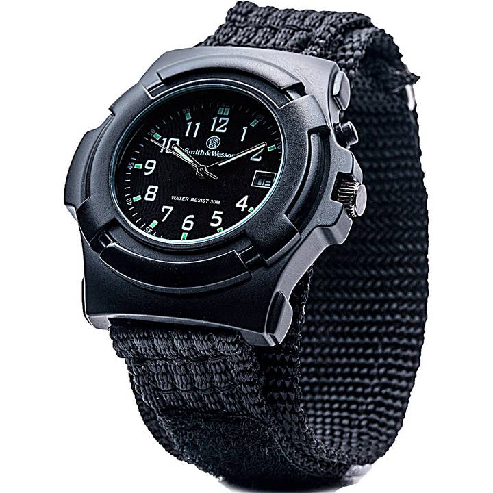 CALIBER GOURMET / CAMPCO – Großhandel Armbanduhr – Herren – Smith & Wesson Lawman Armbanduhr, elektronische Hintergrundbeleuchtung