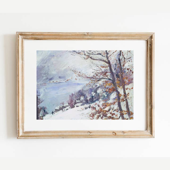 Sea to Skye - Wholesale Art Print - Winter Landscape Antique Art Print4