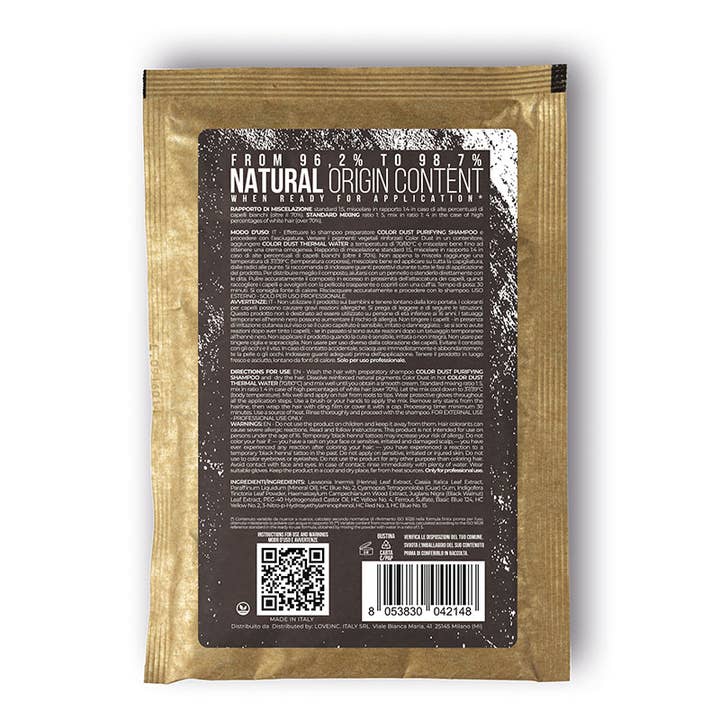 LoveInc.Italy - Venta al por mayor Coloración para el pelo - Colorante vegetal Color Dust - Fórmula vegana profesional - 40 g -
